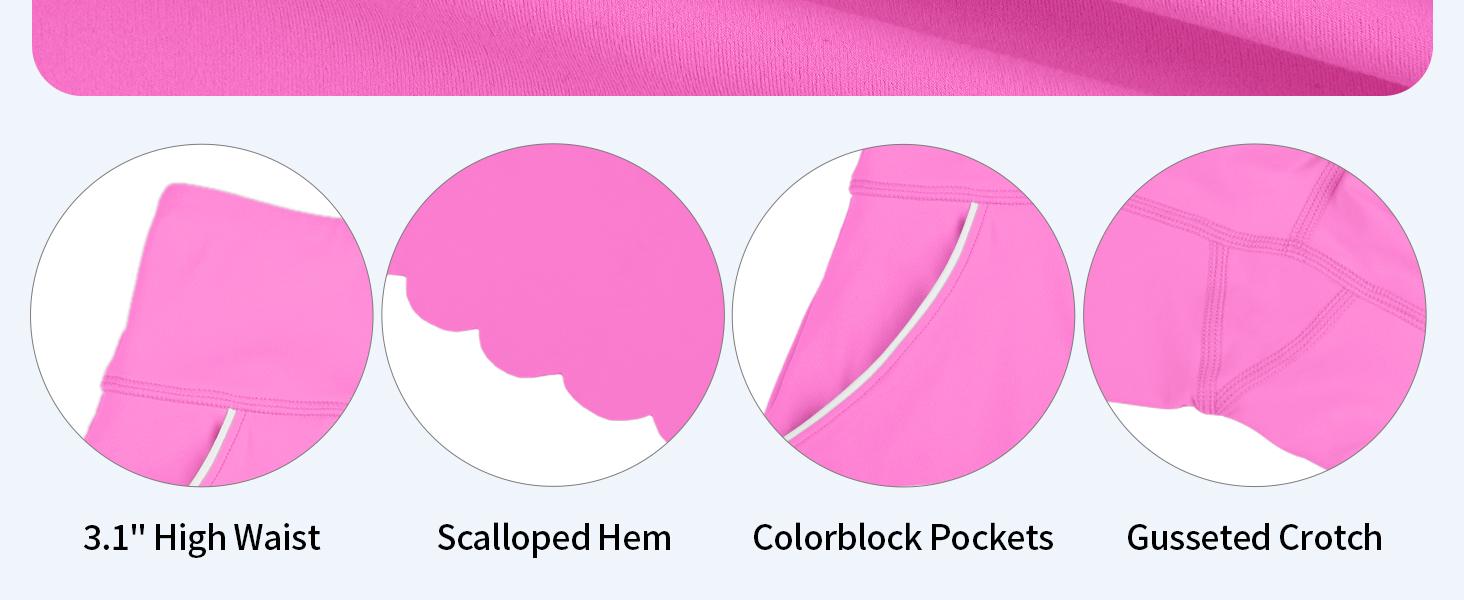 ATTRACO Tennis Skirts for Women with Shorts and Pockets Scalloped Athletic Golf Skorts ATTRACO Tennis Skirts for Women with Shorts and Pockets Scalloped Athletic Golf Skorts