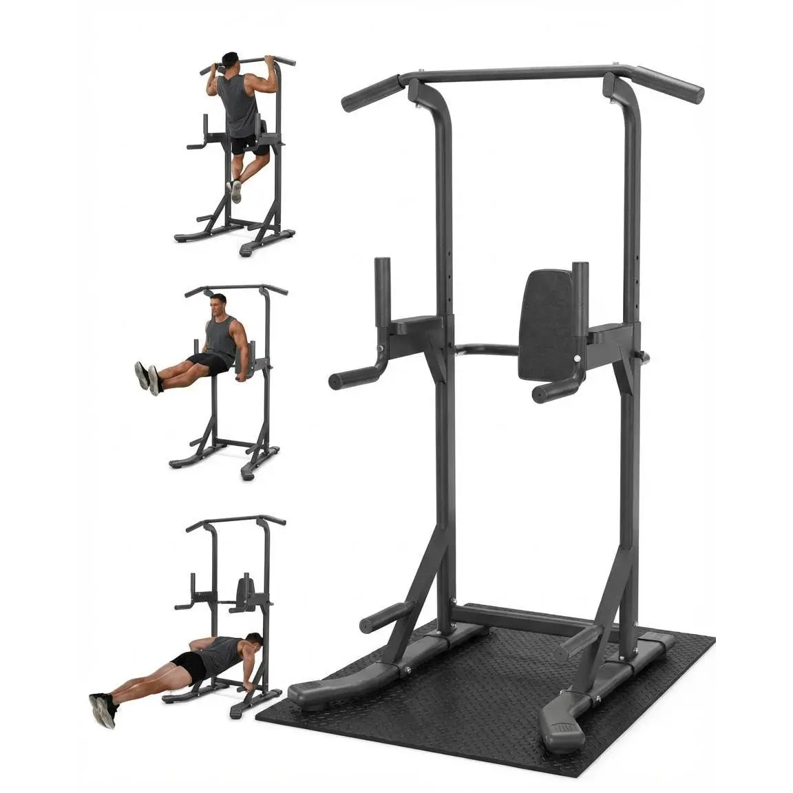 Power Tower Pull Up Bar & Dip Station 450LBS Capacity