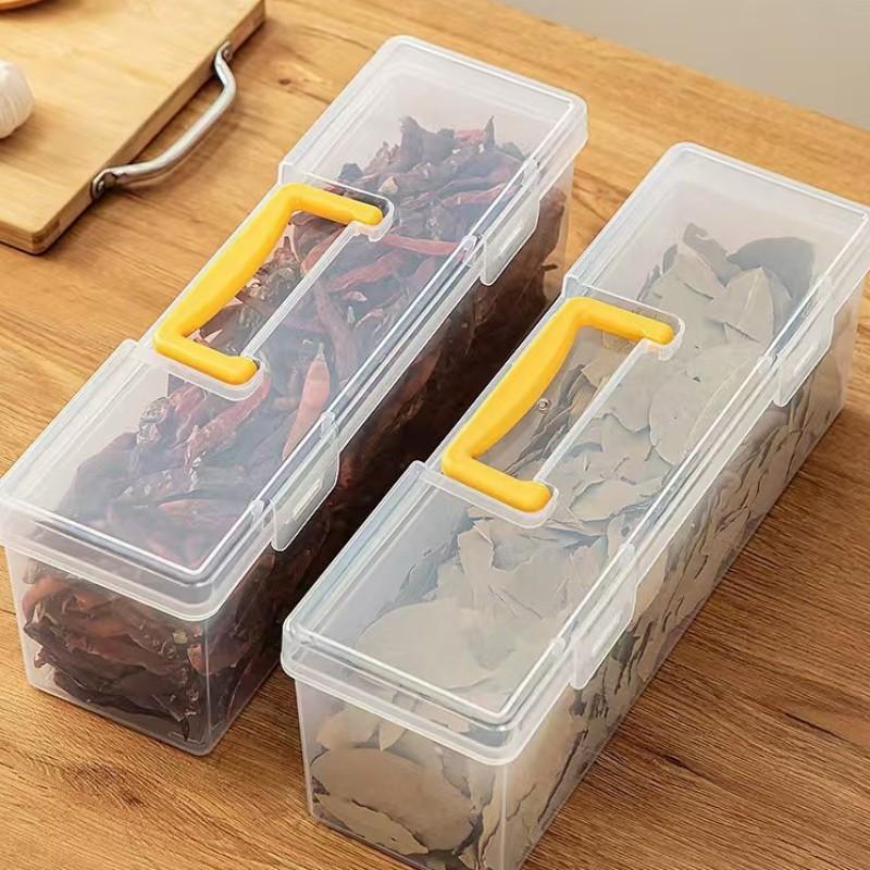 7pcs Storage Boxes Set, Transparent PP Material, Stackable & Reusable, Ideal for Kitchen, Fridge, Pantry, Food Organization