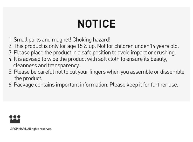 POP MART POP MART 400% Assemblable Lighted Display Container