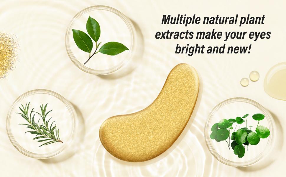 Maskiss 24k Gold Eye Mask,50pairs Gold Collagen Eye Mask For Dark Circles And Puffiness,Comfortable Under-Eye Wrinkle Care