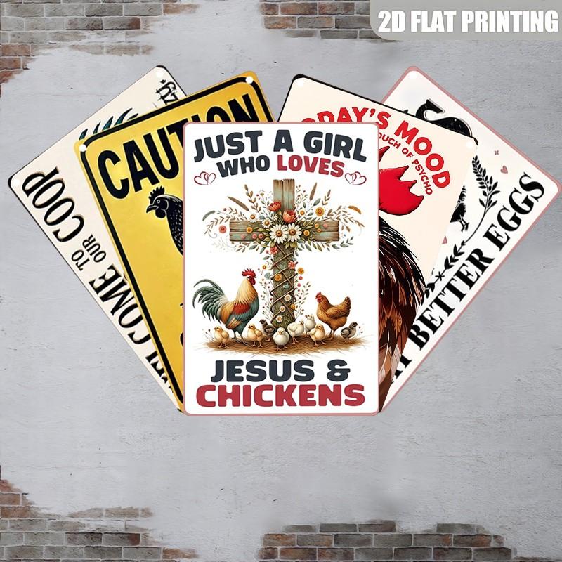 Christian Lifestyle Vintage Aluminum Sign, Farmhouse Style Inspirational Wall Art, Religious Decor Poster, 8x12 Inches, 2D Flat Design