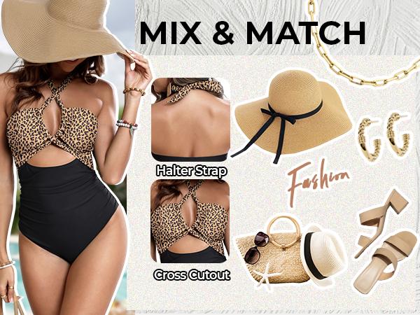 Tempt Me Women's One Piece Swimsuit - Sexy Cutout Bathing Suit Tummy Control Criss Cross Swimwear 2026