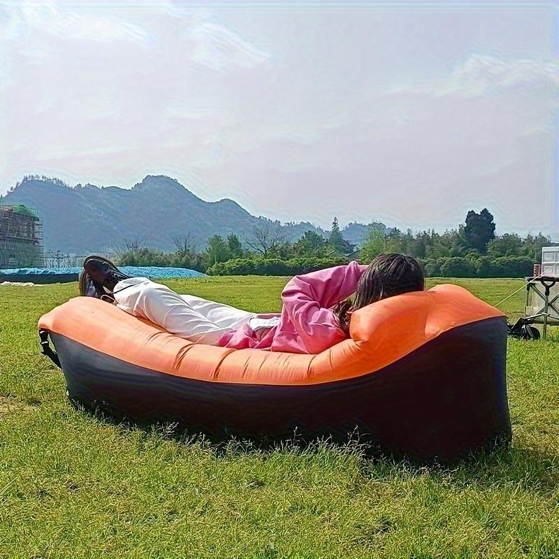 Portable Inflatable Sofa Bed, Quick Setup Self-Inflate Design, Compact Carry Bag, Durable and Comfortable, Outdoor Indoor Use