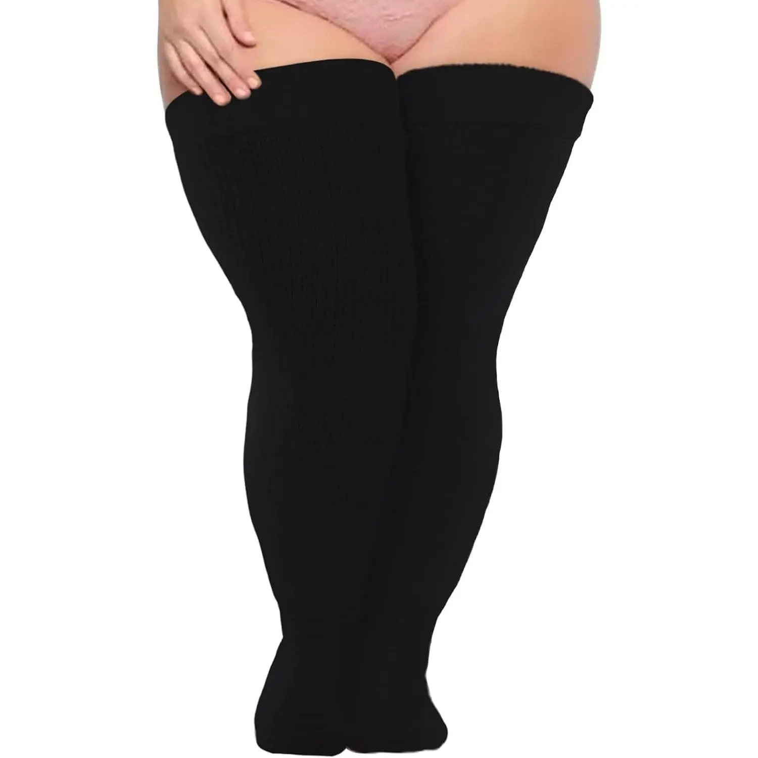 Plus Size Extra Long Thick Knit Thigh High Socks for Thick Thighs - Cozy Knee High Stockings Leg Warmers for WomenGift