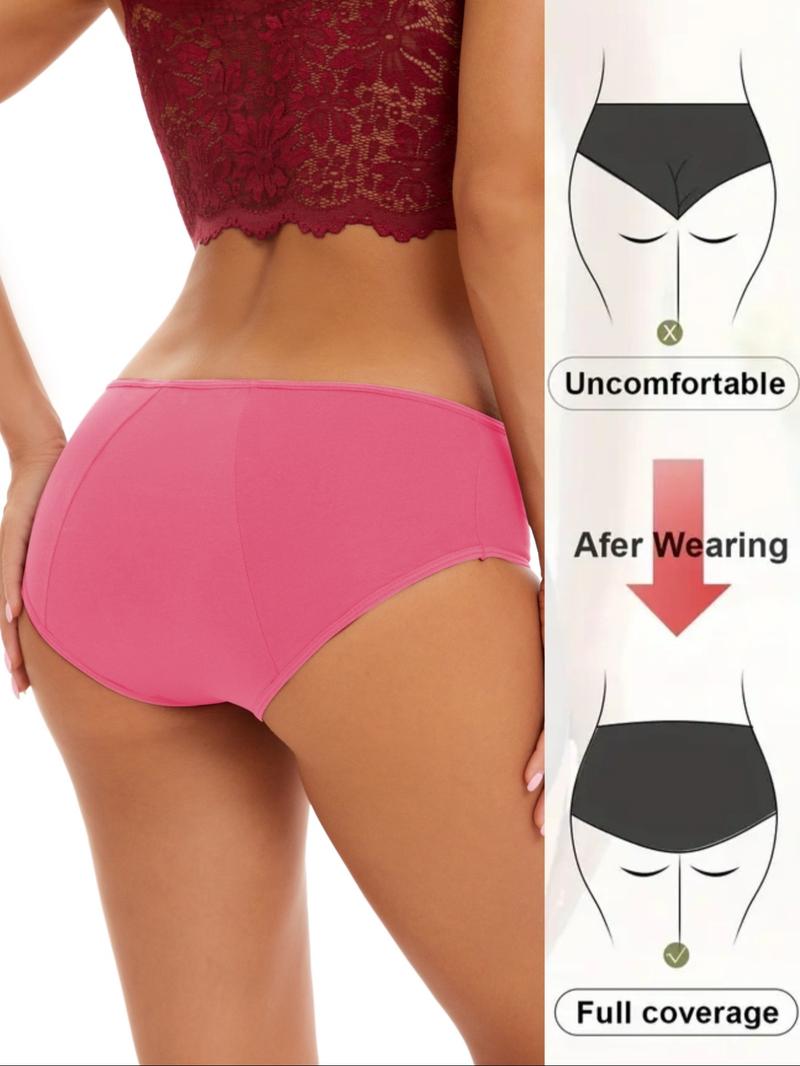 Women's Seamless Period Panties, Comfortable Breathable Leak-Proof Menstrual Underwear,Period Knicker for Daily & Sleep Wear,Essential Style All Seasons for Ladies Lingerie