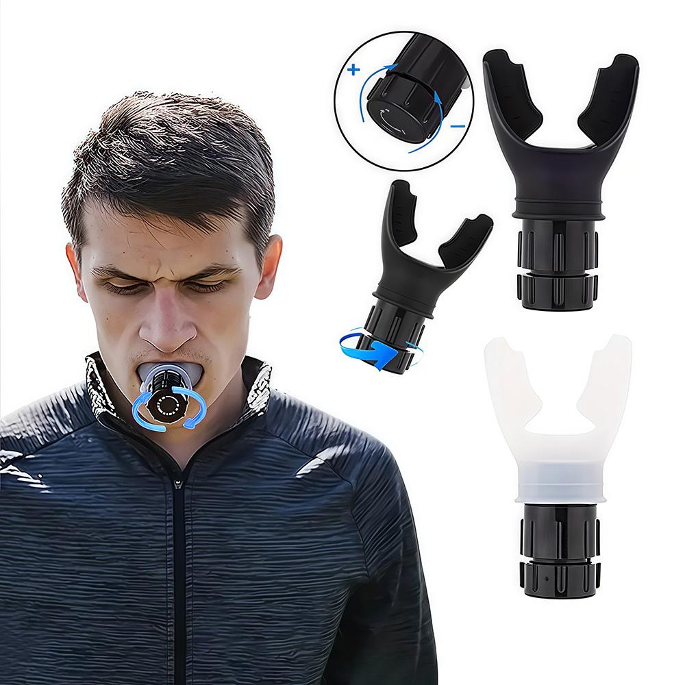 Portable Breathing Exercise Tool, Adjustable Resistance Breathing Fitness Exerciser, LINGPENG Lung Exercise Tool for Home Gym Workout, Home Training Equipment