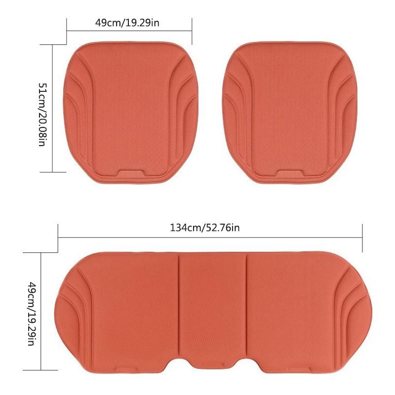 Car Seat Cushion Protector Universal Breathable Car Seat Protectors Auto Seat Protectors Seat Cover Mat For Tesla Model 3 Model X Model S Model Y Juniper 2023 Roadster