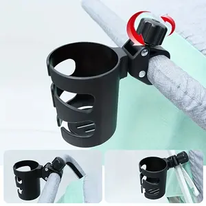 Universal 360° Rotatable Cup Holder for Strollers, Prams, and Wheelchairs