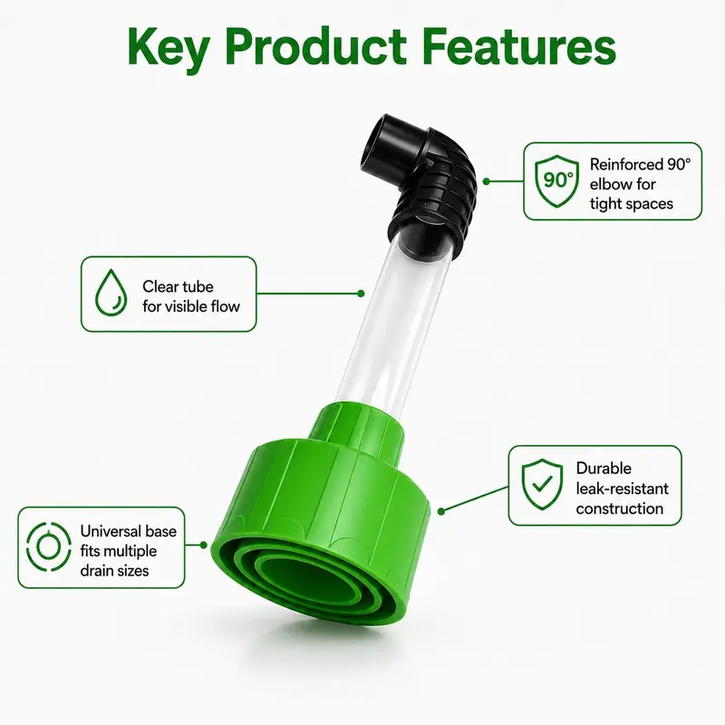 Universal AC Drain Line Cleaner Adapter, Wet/Dry Vacuum Attachment for HVAC Condensate Drain Pipes, Clear-View PVC Unclogger Tool for Fast Evacuation and Clog Removal Universal AC Drain Line Cleaner Adapter, Wet/Dry Vacuum Attachment for HVAC Condensate Drain Pipes, Clear-View PVC Unclogger Tool for Fast Evacuation and Clog Removal