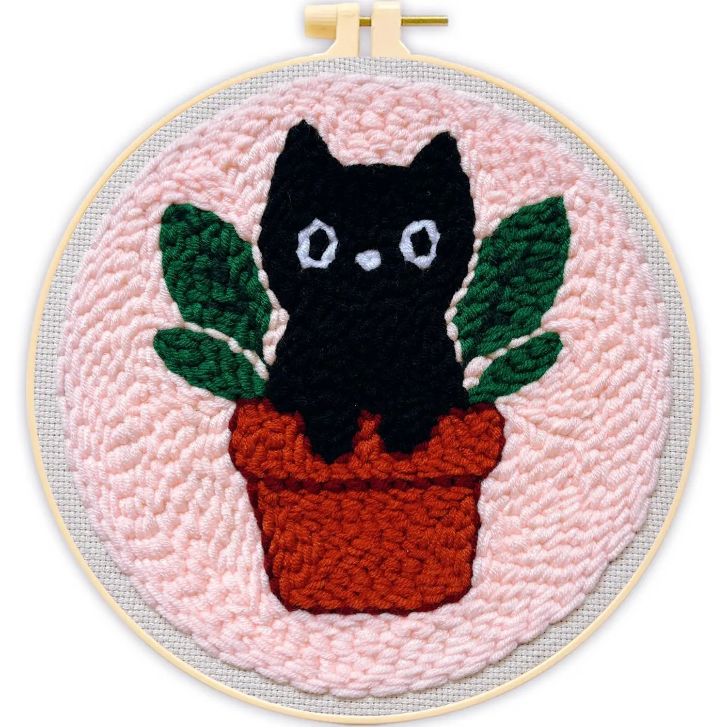 Punch Needle kit-Plant Cat