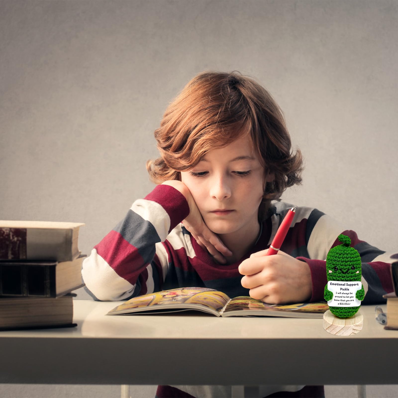 Emotional Support Pickle, Cute Crochet Pickled Cucumber Knitting Doll Handmade Crochet Doll Inspirational Gifts Ornaments Emotional Support Crochet Pickled Knitting Doll for Christmas Ornament Gift Emotional Support Pickle, Cute Crochet Pickled Cucumber Knitting Doll Handmade Crochet Doll Inspirational Gifts Ornaments Emotional Support Crochet Pickled Knitting Doll for Christmas Ornament Gift