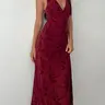 【Black Friday】Women's Floral Print Deep V Neck A Line Dress, Elegant Aesthetic Sleeveless Long Dress, Ladies Clothes for Party, Holiday & Wedding Guest