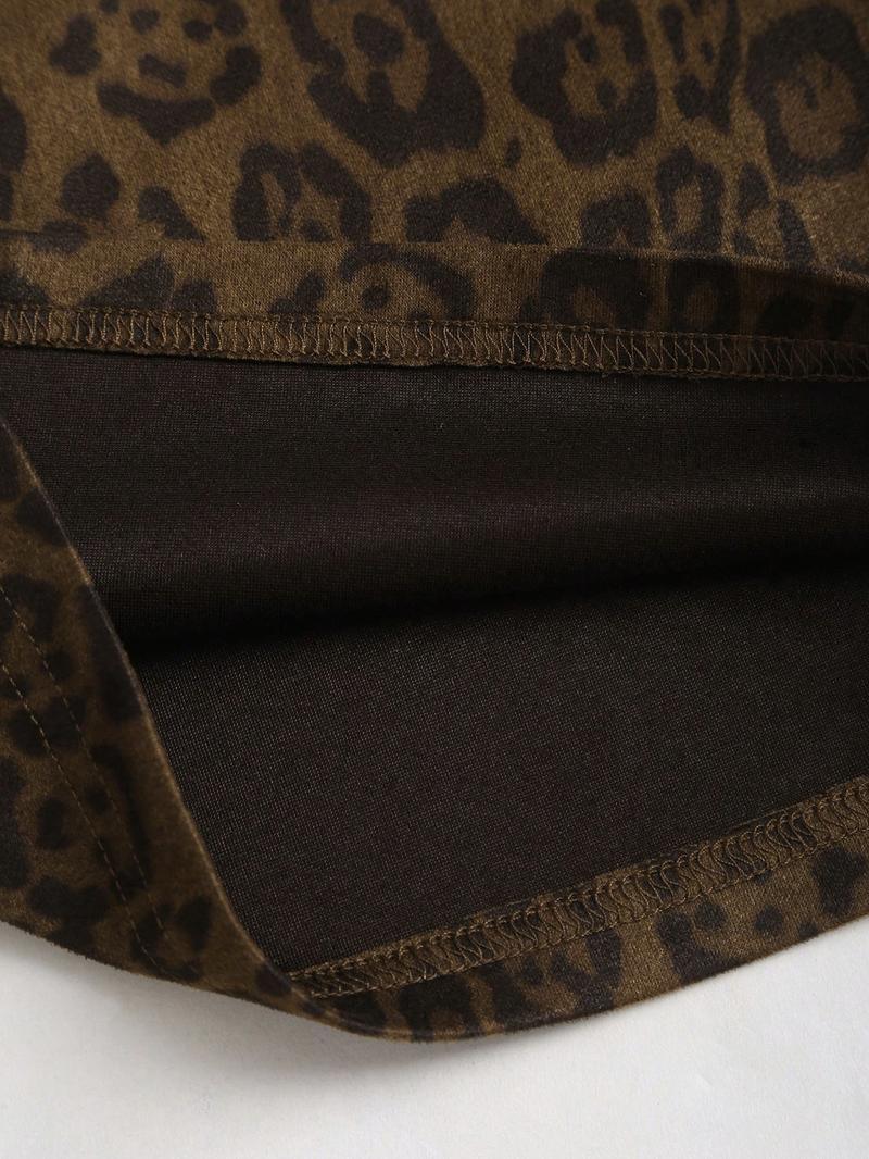 Women's Casual Leopard Print Wide Leg Pants, Loose Fit High Waist Trousers, Comfortable Fashion Bottoms for Daily Wear Women's Casual Leopard Print Wide Leg Pants, Loose Fit High Waist Trousers, Comfortable Fashion Bottoms for Daily Wear