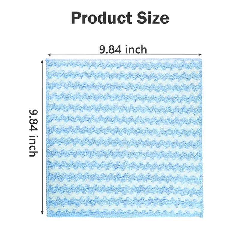 10 Counts Microfiber Cleaning Cloth Thickened,Reusable and Washable Towels,Super Soft Absorbent Dish Rags Cloths,Suitable for Cleaning kitchens,Sinks,Pots,Pans,Furniture,Random Color.
