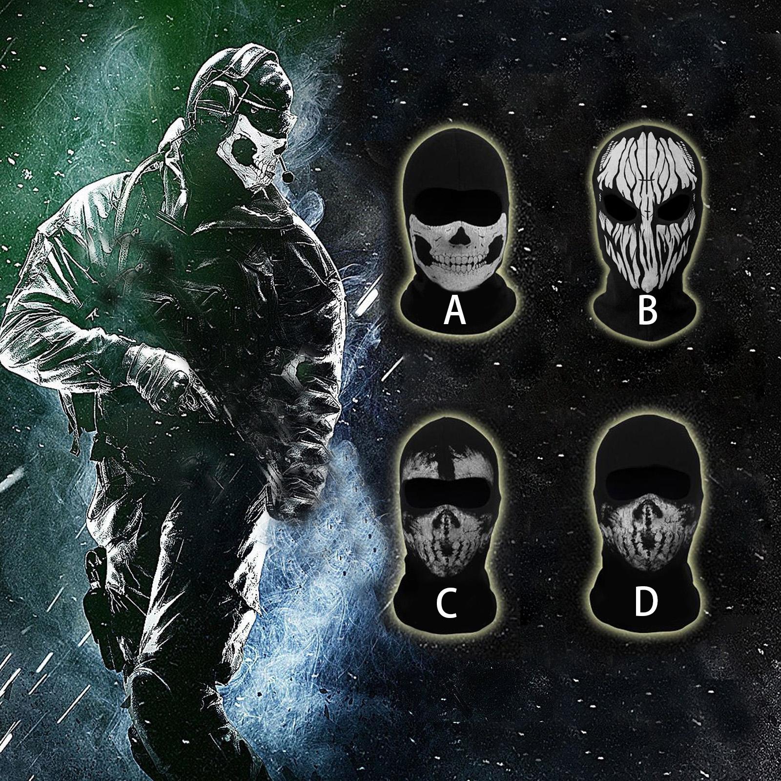 Breathable Skull Pattern Balaclava, Cosplay Balaclava  Lightweight Spring Face Mask for Men Women, Windproof Full Face Cover for Cycling Hiking Motorcycling & Outdoor Sports