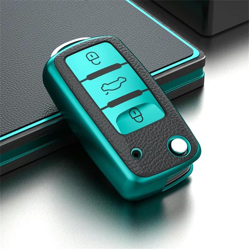 Car Key Case, Smart Car Key Protector, Car Key Accessory, Key Cases for Volkswagen VW Magotan Golf 4 3 5 6 MK6 Passat Touran Bora Tiguan Jetta Lavida Skoda Octavia