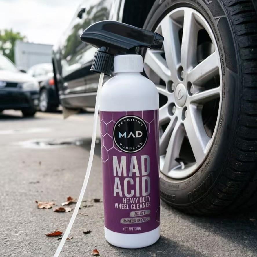Mad Acid Glass Cleaner, Rust Remover for Car Wheel, Car Wheel Cleaner, Professional Car Cleaning & Care Product, Car Wash Accessories