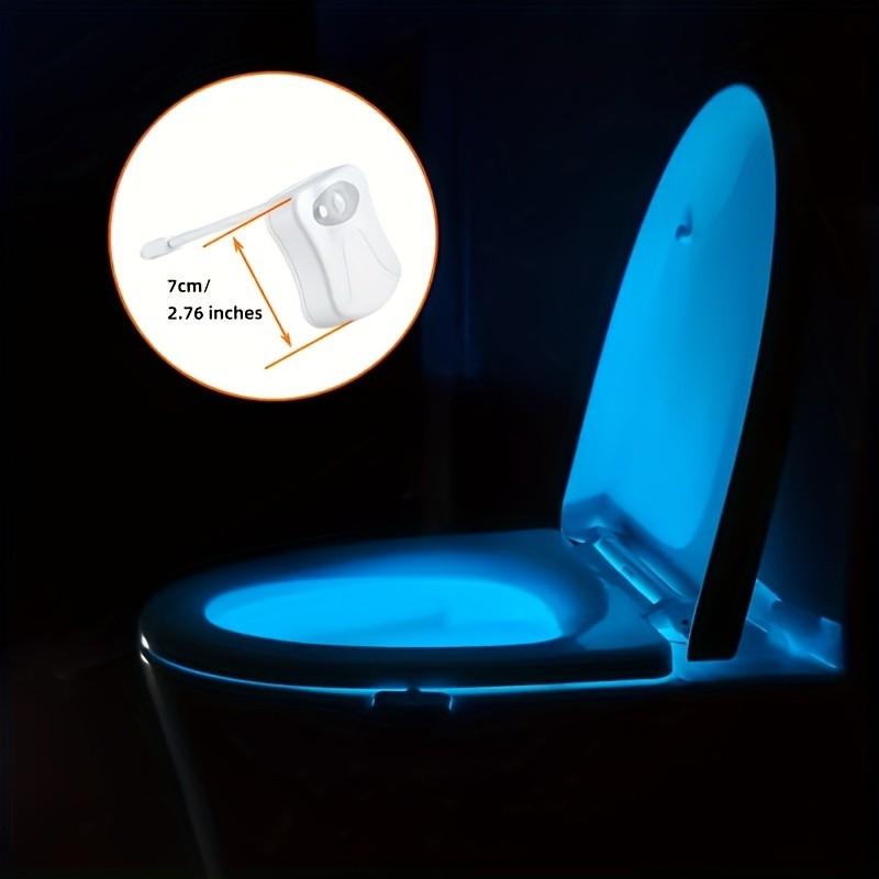 Smart Toilet Light with Motion Detection, 16 Color Options, Battery Powered, Infrared Sensor, Energy Saving, Safe Night Lighting