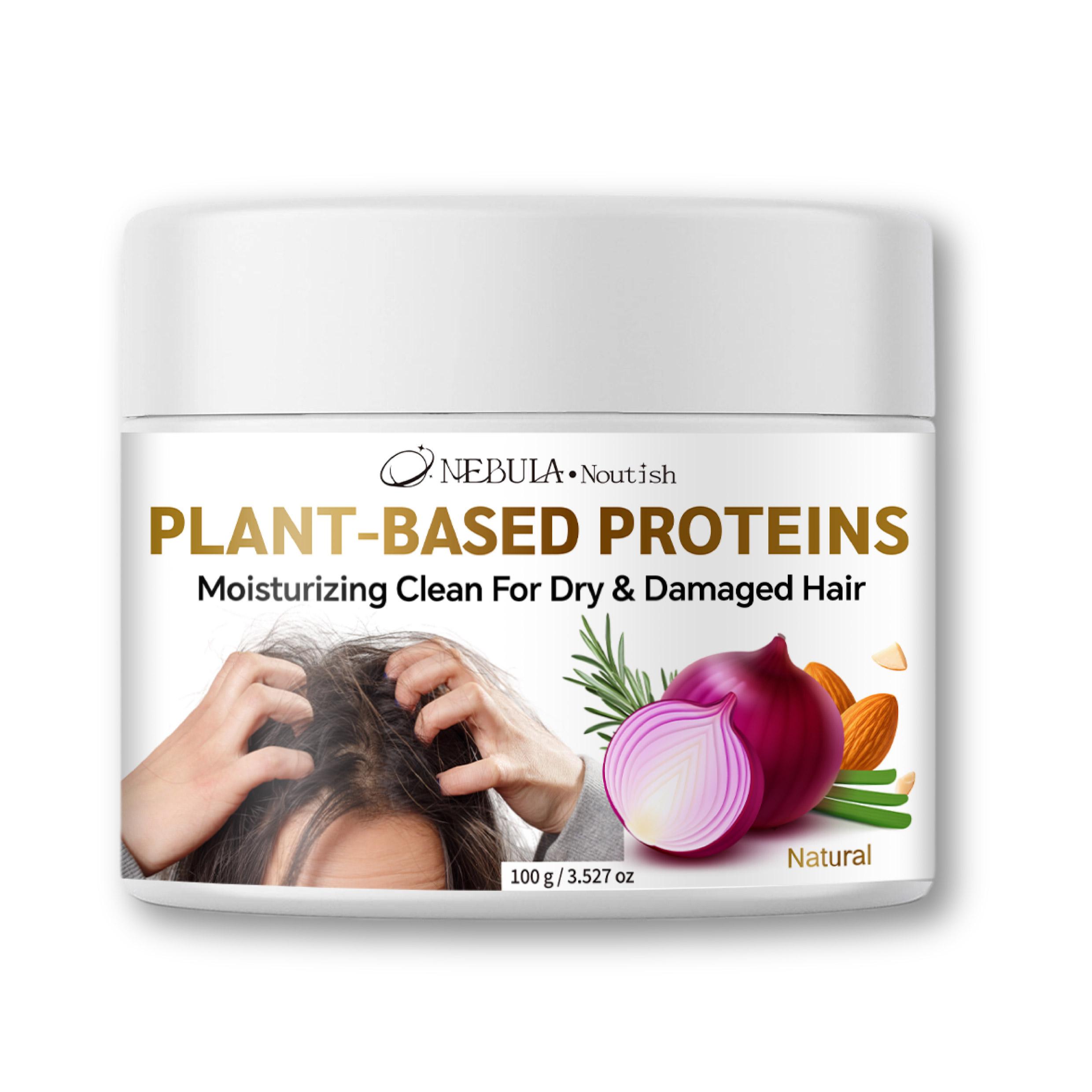 Pure Plant-Derived Natural Hair Mask 100g, Repair & Hydrate, Smooths Frizz, Nourishes Hair Care, Ideal for Dye & Perm Treatment