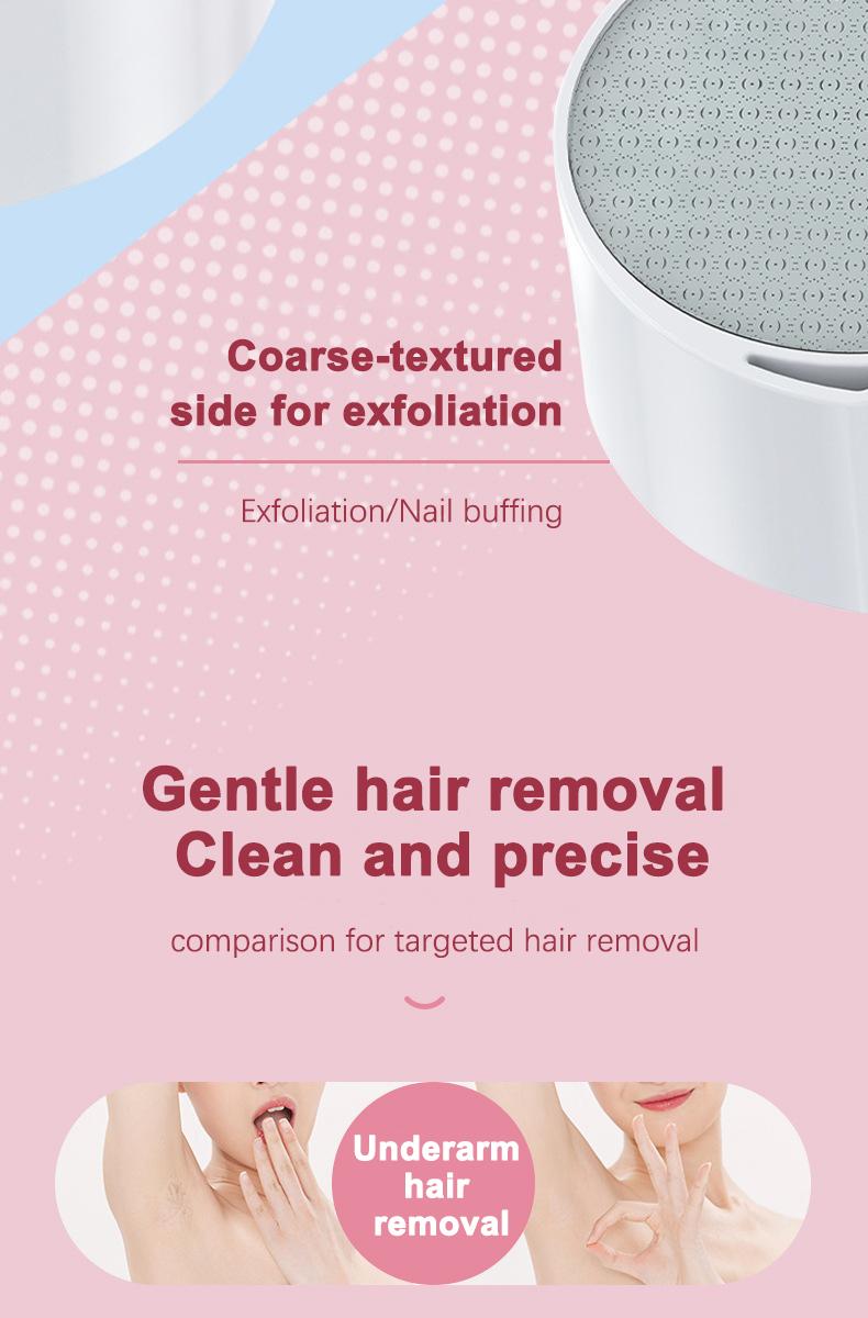 Gentle Pain-Free Hair Removal & Exfoliation Device: A Gentle, Wet/Dry Device for Pain-Free Shaving and Exfoliation That Rinses Clean Without Irritation or Disassembly