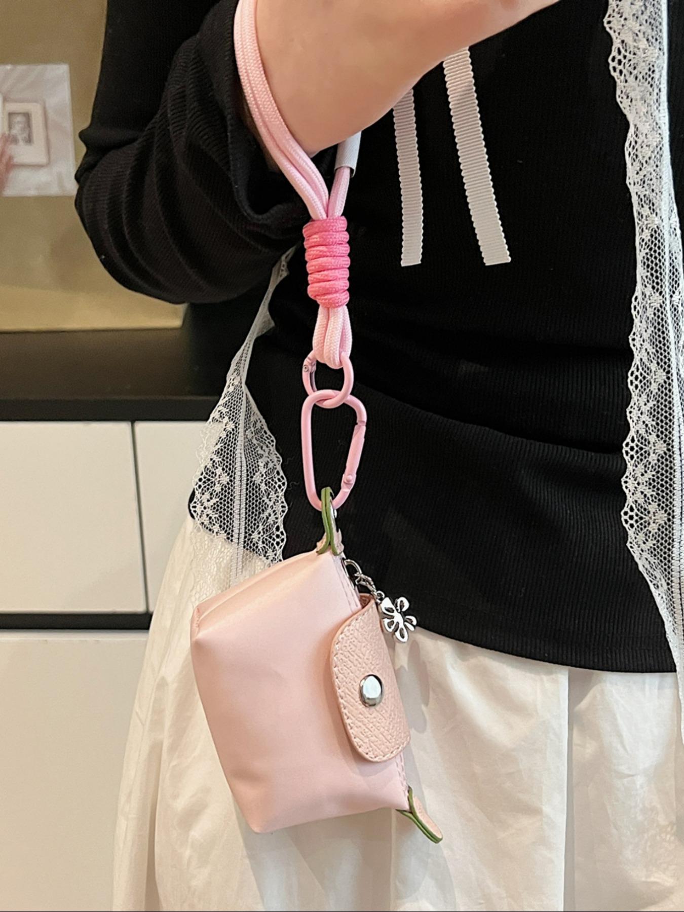 Women's Small Wallet with Detachable Nylon Wristband Coin Purse, Dual Pouch Wristlet, Zipper Closure, Decorative Bag, Christmas Gift for Young Girls, Gifts For Women