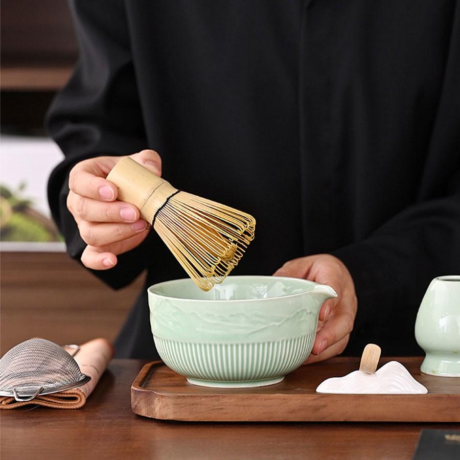Japanese Matcha Set, Chasen Tea Whisk Kit, Song Dynasty Pointing Tea Tools, Stirrer Tea Ceremony Accessories, Traditional Tea Making Equipment