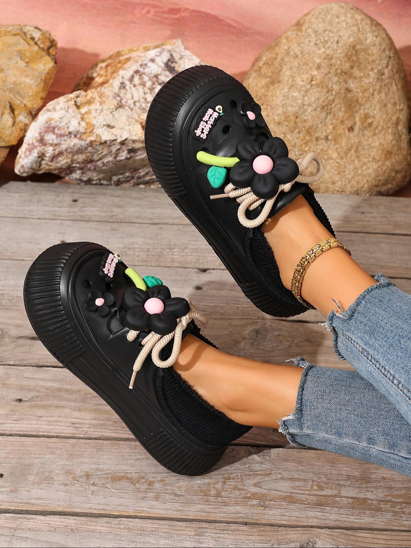 Couple Plain Fleece Lined Ankle Boots, One-Step Soft Sole Snow Boots, Cute Sunflower New Eva Home Shoes, Warm Winter Flat Short Boots