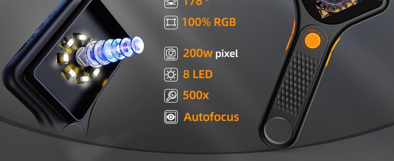 INSKAM 2025 Upgraded Children's and Adult Microscope - 3-inch IPS Screen, Handheld Pocket USB Microscope, 500x Handheld Coin Magnifier, 8 Adjustable LED Lights,200w Pixels, Rechargeable Battery, Compatible with Windows, Mac OS INSKAM 2025 Upgraded Children's and Adult Microscope - 3-inch IPS Screen, Handheld Pocket USB Microscope, 500x Handheld Coin Magnifier, 8 Adjustable LED Lights,200w Pixels, Rechargeable Battery, Compatible with Windows, Mac OS