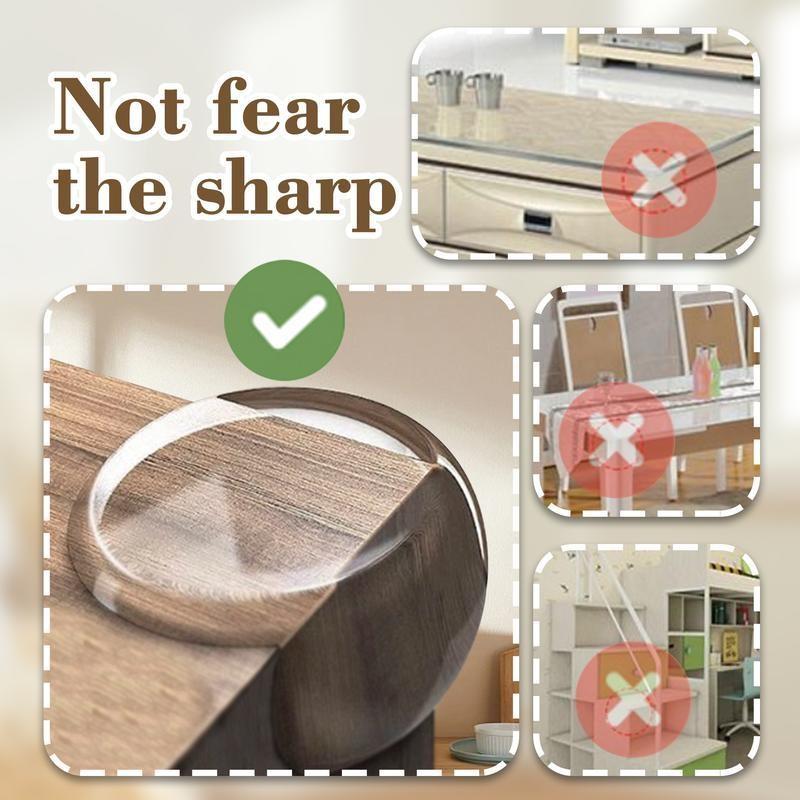 Baby Safety Corner Protectors Set, Transparent Furniture Corners Guards, Soft Table Edge Covers, Prevent Sharp Edges, Childproof Home Decor