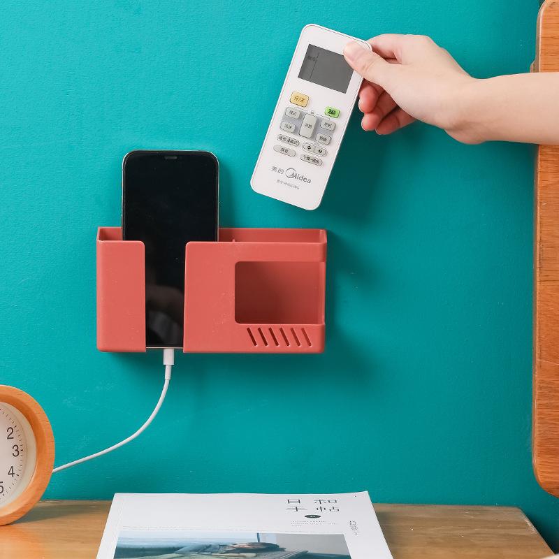 White Wall Hanging Storage Box Household Living Room Conditioner Remote Control Bedside Phone Storage Holder Organizer Box Shelf White Wall Hanging Storage Box Household Living Room Conditioner Remote Control Bedside Phone Storage Holder Organizer Box Shelf
