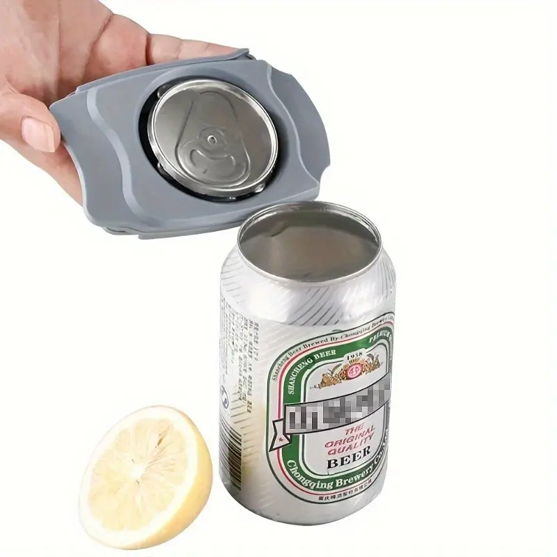 1pc Ergonomic Manual Can Opener - Smooth Edge Safety Design, No Sharp Cuts, Portable Tool for Soda & Beer Cans, Suitable for Christmas & Halloween Kitchen Gadgets