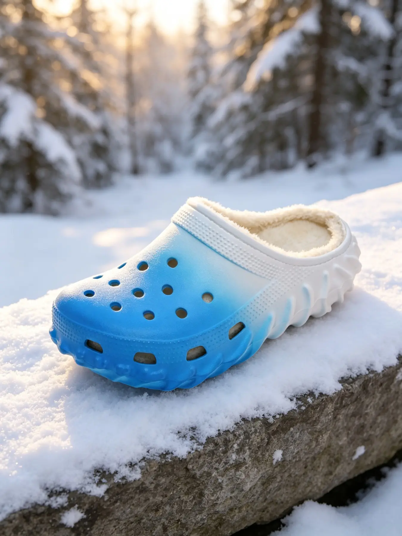 Winter Fleece Lined Clogs for Men Women, Warm Plush Slip-On House Slippers, Anti-Slip Thick Sole, Waterproof Eva Garden Shoes