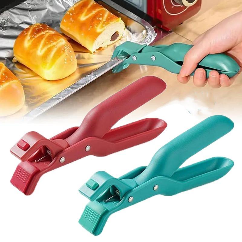 Hot Plate Gripper, Multi-Functional Anti-Scalding Tool, Kitchen Tongs Clips, Cooking Silicone Anti-Slip Anti-Scalding Plate Clips, Suitable for Bowls, Plates, Frying Pans, Can Be Used As Stand, Clip, Pliers, Kitchen Utensil, Kitchen Gadget