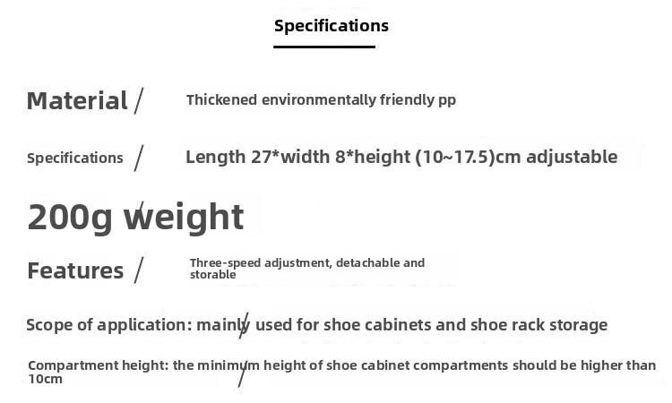 Double-layer shoe rack adjustable Double Tiers shoe storage artifact Organiser household space-saving shoe cabinet layered partition sorting shoe rack