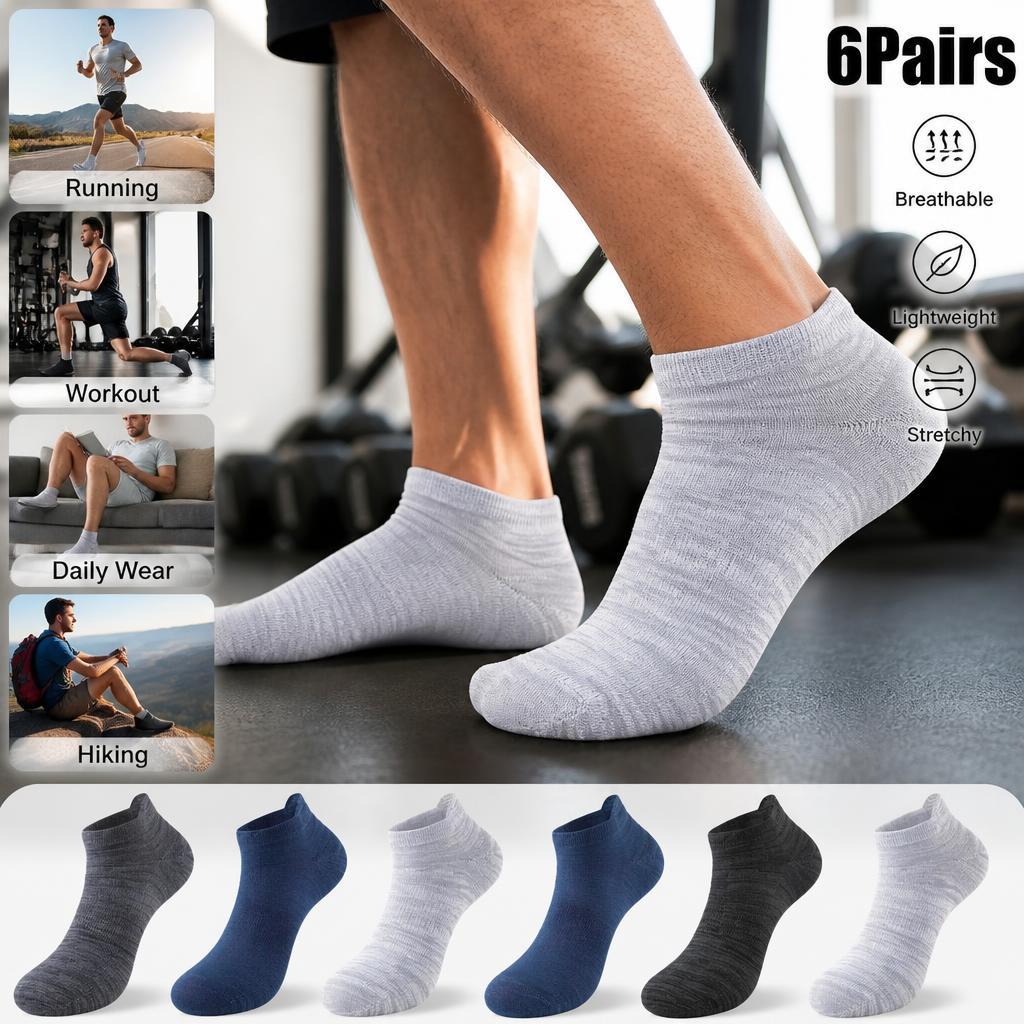 5/10 Pairs Men's Sports Socks, High-performance Running Socks with Arch Support, Men's Training Gym Moisture Absorbing and Breathable Sports Socks, Men's Outdoor Socks, Keep Fit, Black and White