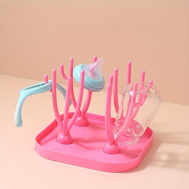1pc Portable Multi-functional Drying Rack - Foldable Bottle Holder, Removable Stand