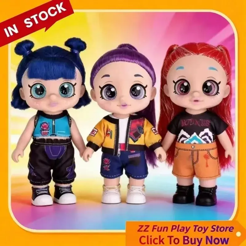 In stock: 10-inch 5-joint 5D eye K-POP music vinyl record collector's edition cute mini adorable doll