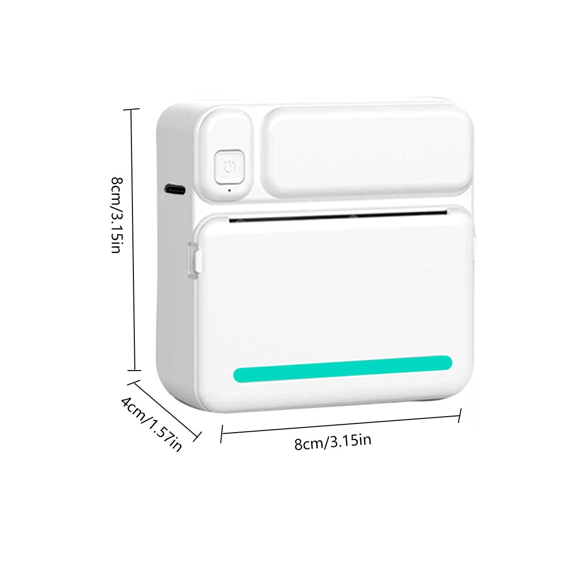 Portable Mini Printer, Thermal Inkless Printer, Sticker Printer, Print Text Notes Photos Course Labels To-Do Lists, portable thermal printers, Perfect Holiday Gift