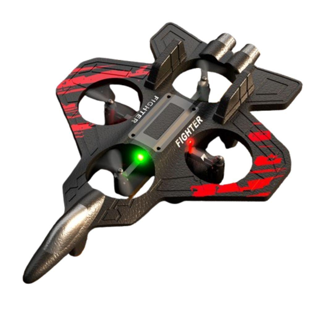 EPP Foam Remote Control Foam Fighter RC Drones Gravity Sensing Four Motor Helicopter Toy Durable with Light RC Hobby Jet Plane