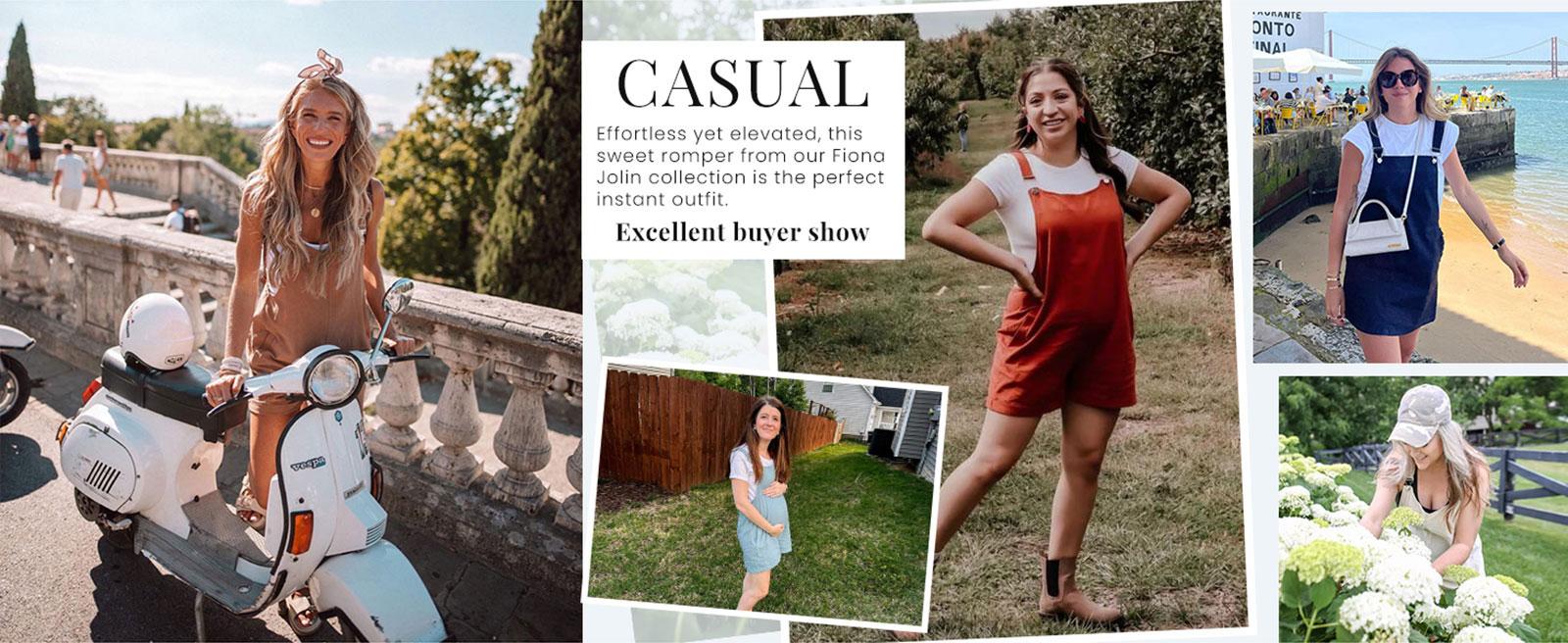 Ommig Women's Nyion Linen Short Overalls Summer Casual Bib Shortalls with Pockets