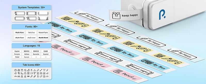 P31S Label Printer, Portable Bluetooth Label Maker, Thermal Printer for Organization, Storage, Office and Home, Gift