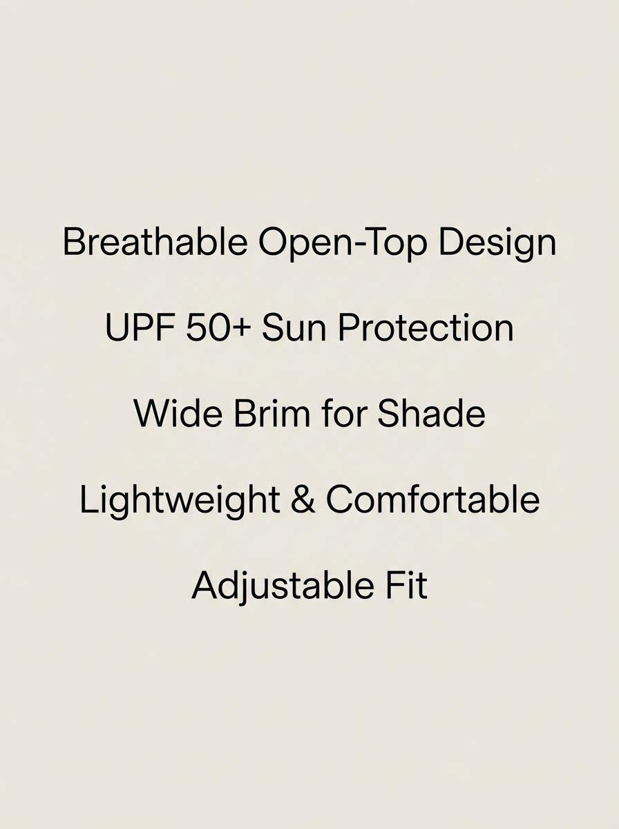 2026 Spring Summer New Pure Color Simple Adjustable Open Top Hat, UV Protection Sun Hat for Women, Sports Leisure Versatile Sun Hat for sports and casual wear, versatile open-top sun hat, Open-top design for ultimate airflow