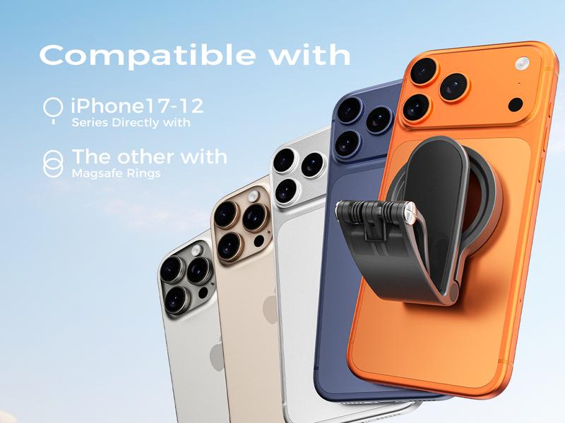 Magnetic Car Phone Mount, Hands Free Cell Phone Holder Clip Car Accessories fit iPhone 17 16 15 14 13 12 Pro Plus Max 95° Adjustable Car Phone Holder for Magsafe Phone Holders