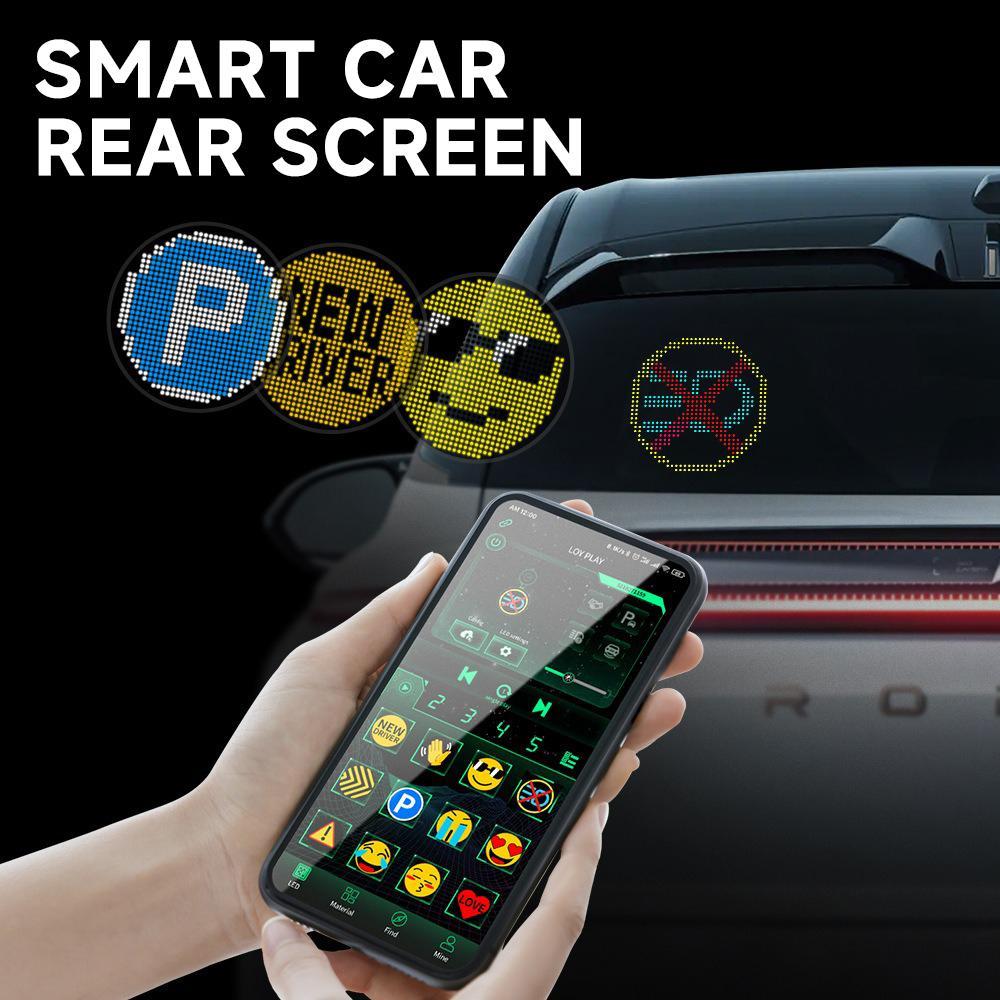 Car Gesture LED Sign Funny Car Light Remote Controlled Emojis Road Rage Display for Drivers