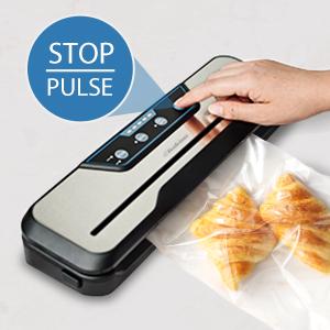 Vacuum Sealer Machine, with Starter Kit and 2-Year Warranty, Beelicious Automatic Air Sealing for Food Storage, Build-in Cutter, Moist Mode, EXT-VAC Kitchen Appliances