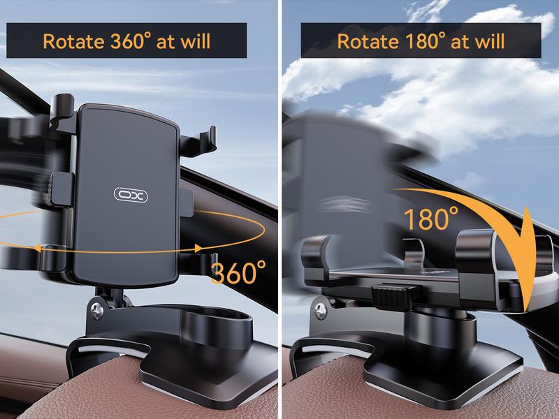 Universal Car Phone Holder Mount,360 Degrees Rotation Dashboard Phone Holder [Upgrade Clip Never Fall],car Phone Mount for iPhone,Samsung,Google,Nokia,and  4-7 inch Smartphones