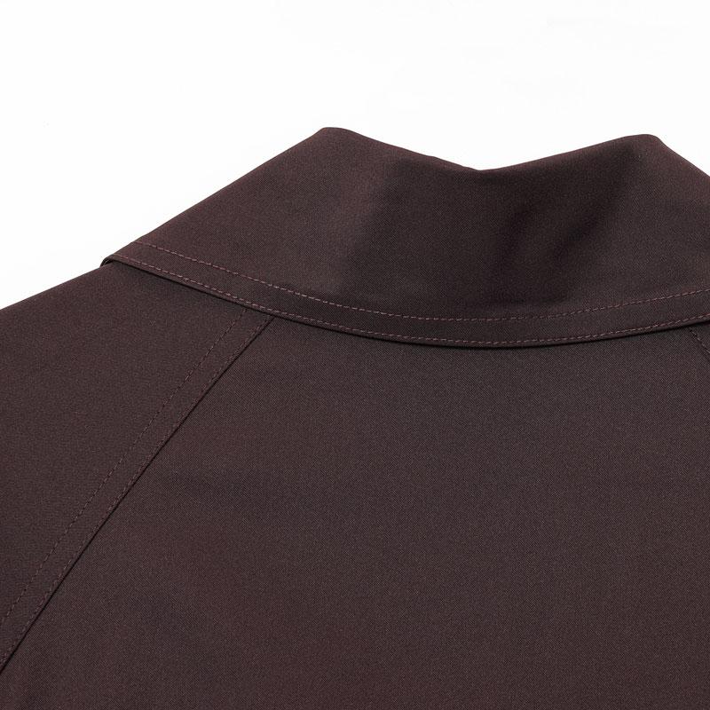 Women's Windbreaker Trendy Cropped Trench Coat Dark Brown Double Breasted Jacket Lapel Collar & Belted Cuffs Vintage Fall Winter Outerwear Women's Casual Streetwear