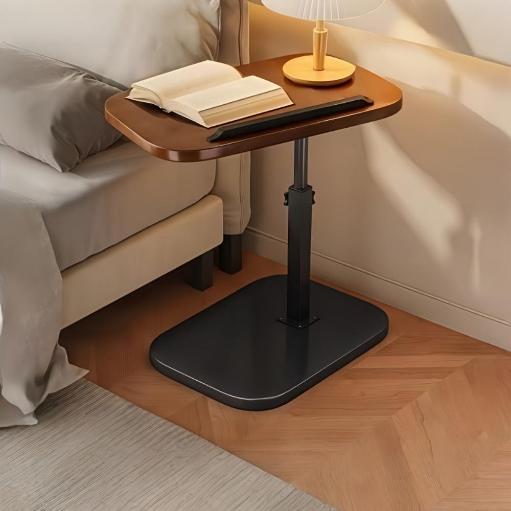 Height-adjustable desk featuring a 360° swivel tabletop, sturdy legs and a stable surface — this space-saving compact desk is ideal for home offices, gaming, living rooms and bedside use. It can support the weight of laptops, books and snacks,