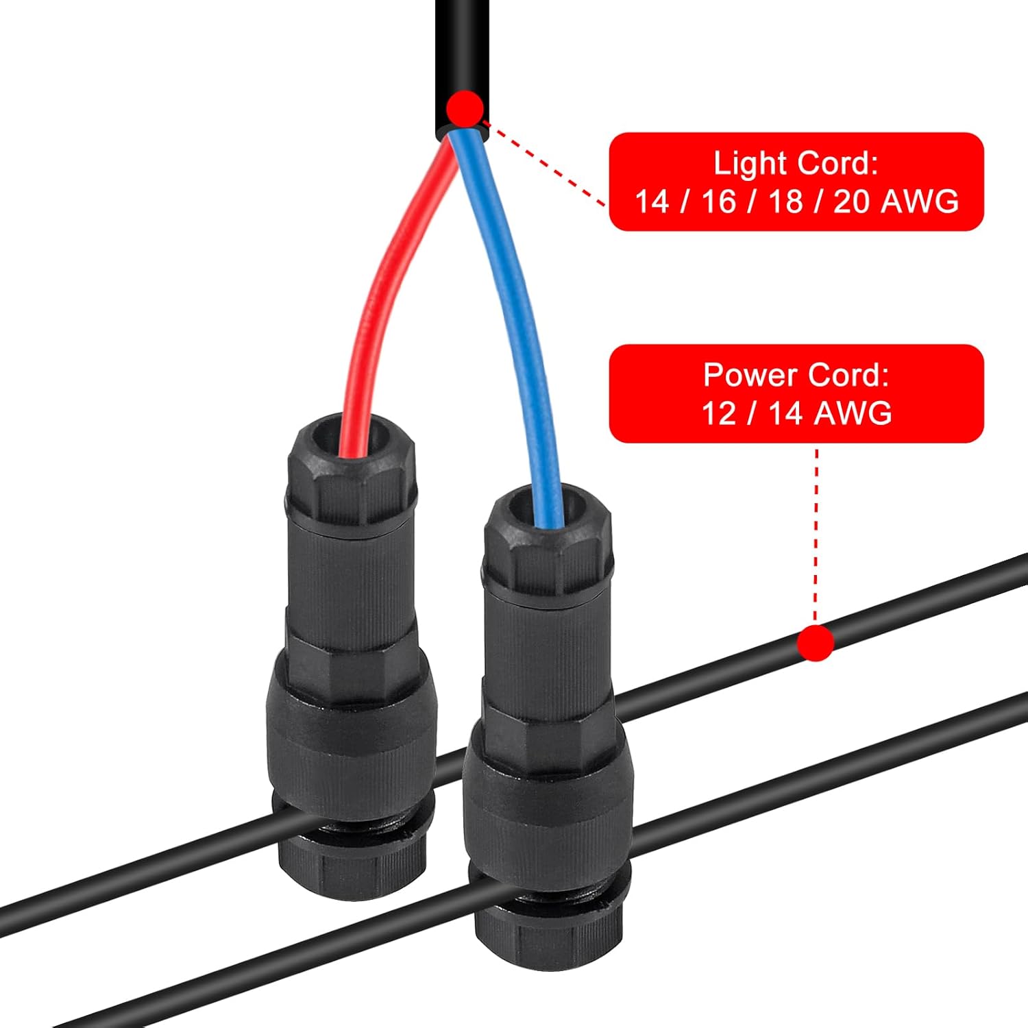 10 count Low Landscape Wire Connector Lighting Connector 12/14/16/18 AWG Light Wire Connectors for Outdoor LED Path Garden Spotlights Lawn Lamp 10 count Low Landscape Wire Connector Lighting Connector 12/14/16/18 AWG Light Wire Connectors for Outdoor LED Path Garden Spotlights Lawn Lamp